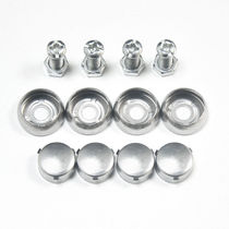 Car screw snap on license plate screw License plate frame mount snap screw nut Anti-theft cap
