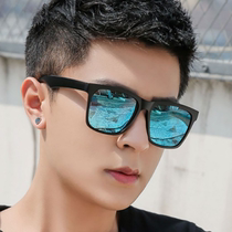 2021 new sunglasses men's trend driving glasses net red disco Korean fashion Joker sunglasses big face
