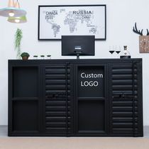 American industrial style cash register creative clothing store front desk barber shop bar reception counter personalized welcome desk