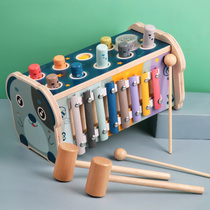 Wood Beating Ground Rat Children Multifunction Toy 0-1 Infant Puzzle 2-3-6-year-old baby early to teach knockout big number