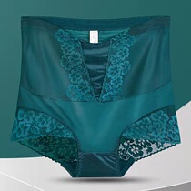 High waist collection underpants female closets Belly Powerful Lace No marks Hip Plastic Body Lady Pure Cotton Crotch Flat Corner Pants
