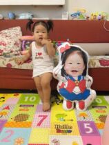 ins Korean cute children come to the picture special-shaped pet pillow baby custom photo car cushion sofa diy female