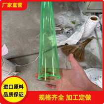 Customized fluorescent green 20 40 50 60 80 100mm acrylic round tube color plexiglass lampshade