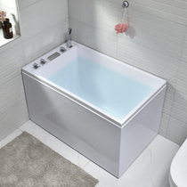 Bathtub mini household adult deep bubble small apartment thin edge bathtub Japanese net red acrylic bath 0 9-1 5