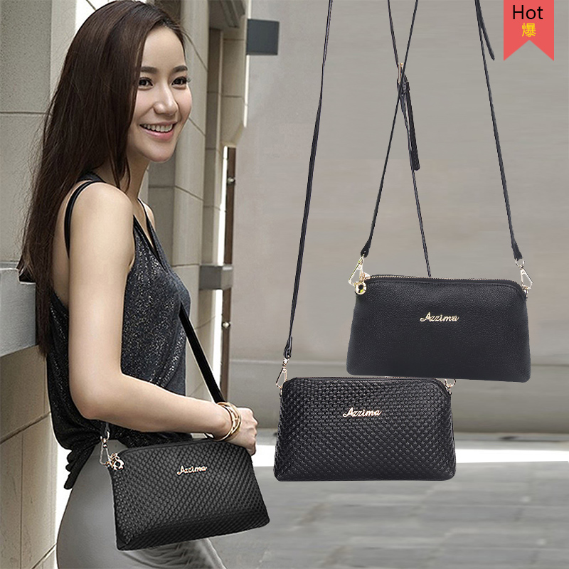 Head-covering cowhide oblique Bag Summer 2019 New Chao Korean version 100-set leather lady bag soft leather hand with one-shoulder bag