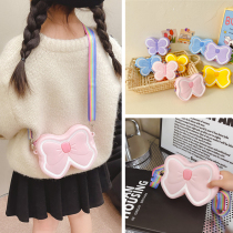Childrens single shoulder zero wallet 2023 new cute butterfly Silicone Princess Girl Baby Boy Slanted Satchel