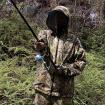 Spring and autumn anti-mosquito-resistant scratch-resistant bionic camouflage bird watching hunting camouflage Luya fishing suit hunting suit suit suit suit