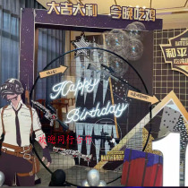 Happy Birthday Courtwedding Neon Signs Happybirthday Festival Festivities Decorative Lighting Props Set to do