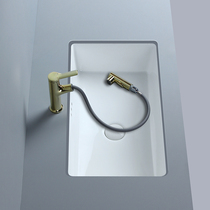600*350m narrow and long basin 24 inch square wash basin toilet long embedded ceramic washbasin
