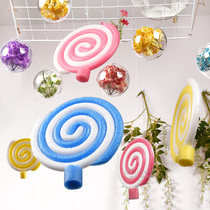 Bubble color lollipop charm Girl heart creative three-dimensional charm Crystal ball kindergarten decoration environment