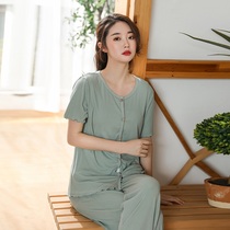 Womens Modal short-sleeved cardigan thin summer fashion go out can be worn outside home clothes top