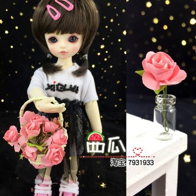 taobao agent Small basket contains rose, bottle, jewelry, props, doll house