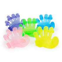 Palm-shaped pet bath brush five finger brush dog bath supplies pet massage bath brush