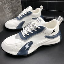 Tide mens shoes autumn new leather daddy shoes men trend hundred thick floor shoes breathable sports shoes