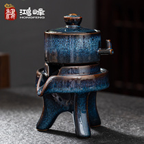 Kiln built a stone mill lazy person bubble teapot automatic kung fu tea set household tea cup single tea breener ceramics