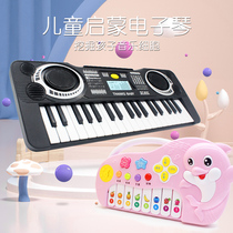 Electronic piano childrens toys baby piano beginners boys and girls puzzle music microphone infants 2 years old 3 multifunctional