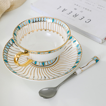 Coffee cup European small luxury bone China ceramic light luxury single Elegant high-end English afternoon tea cup tea set