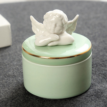 Pet hair tooth storage box death commemorative collection Chinese cute cat dog ashes relics