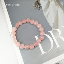 Natural pink crystal bracelet female trick peach flower transfer popularity jelly pink crystal pink hand string to send girlfriend best friend gift