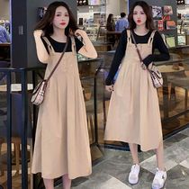 Radiation-proof maternity clothes for work computer belly sling summer clothes fashion loose two-piece radiation dress
