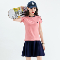Golf tennis dress suit women suit Korean summer wear thin anti-light skirt pants golf badminton suit