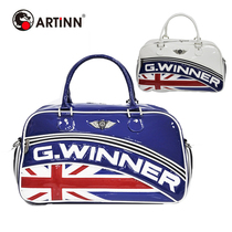 Counter hot selling golf mens clothes bag GWinner English style mirror clothes bag shoe bag