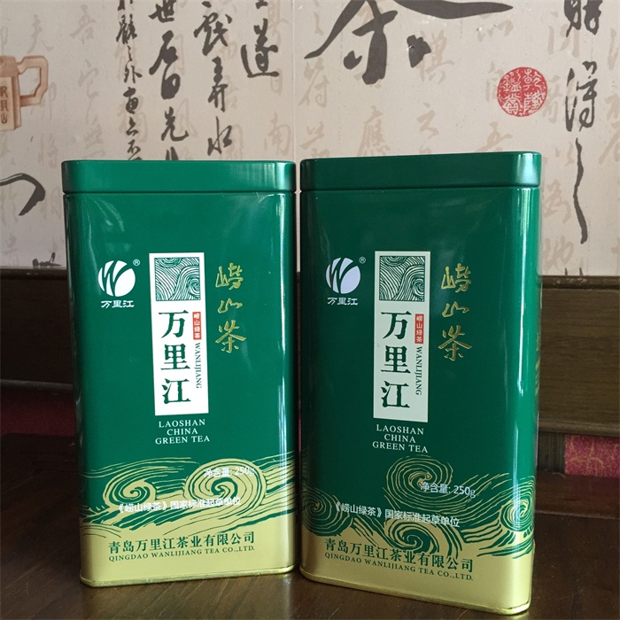 2019 spring tea, Wanli Jiang, authentic Laoshan green tea, Laoshan Mountain special product, iron tube.