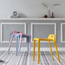 Plastic Stool Home Creative Horse Chair Adult Thickening Fashion Changing Shoes Stool High Dining Chair Dining Room Casual Waiting Chair