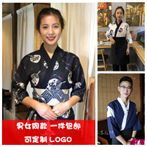 Japanese chef clothes Korean Japanese cuisine Sushi restaurant Kimono restaurant kitchen male and female waiter work clothes