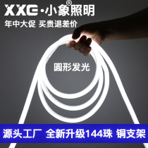 Super bright LED flexible light with round advertising signboard neon soft tube white light outdoor Waterproof Long Line light