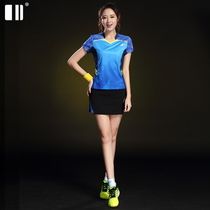 (breathable type)Single and double size badminton suit suit womens short-sleeved t-shirt womens short skirt anti-light quick-drying clothes summer