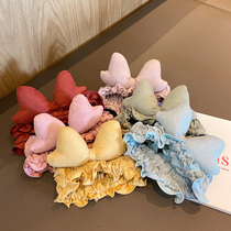  Hair tie with female fairy forest super fairy net red face wash tied hair simple cartoon plush Korean cute net red out