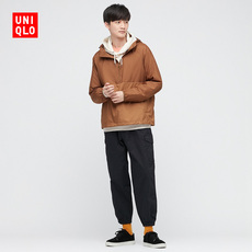 优衣库 男装 宽腿工装束脚运动裤(抽绳) 436882 UNIQLO
      休闲裤男