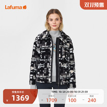 Pre-LAFUMA Leify leaf outdoor fashion warm jacquard fleece women pellet velvet jacket LFJA1DR95Y