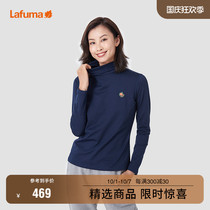 LAFUMA Leify leaf autumn and winter high collar base shirt women warm inner long sleeve T-shirt inner plus velvet LFTS1CL60