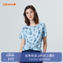 LAFUMA Le fly leaf printing stretch loose womens sports casual short-sleeved T-shirt summer LFTS1BS68Y