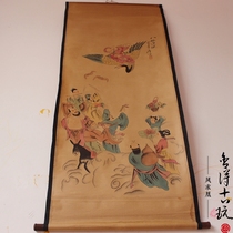 Antique calligraphy and painting Chinese painting Celebrity calligraphy and painting Middle hall painting Living room hanging painting Landscape painting Eight immortals over the sea Map has been mounted