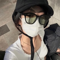 Japanese sunglasses womens high-end ins net red models take pictures with a big face and thin anti-ultraviolet sunglasses