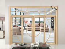 Titanium magnesium aluminum alloy living room sliding door balcony partition sliding door kitchen toilet sliding glass door