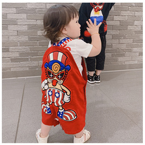 Spot lemon mom pacifier magician bib pants round cake Japanese tide brand childrens clothing