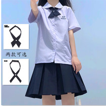  Thai school uniform Nano taboo girl with the same shirt summer college bellows pleated JK uniform skirt womens suit full set
