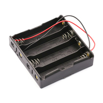  18650 lithium battery battery box 4-cell four-cell 18650 battery box with wire(2 pcs)
