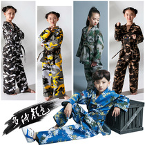 Holy moving camouflage autumn and winter adult children taekwondo clothing long sleeve men and women taekwondo clothing training suit