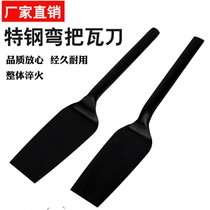Manganese steel brick knife tile knife Clay knife double-sided thickening all-steel integrated masonry brick wall tools