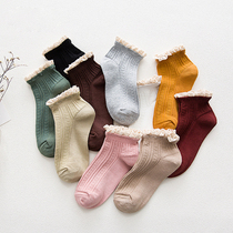 Pregnant women socks postpartum autumn and winter bottomed socks Spring and autumn velvet lace maternal moon products wear warm cotton socks