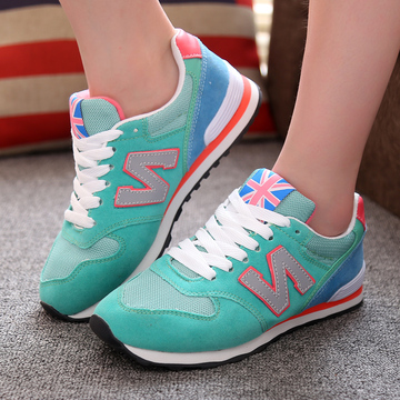 名牌女鞋京东商城春季新款潮女n字鞋舒适透气休闲运动鞋户外