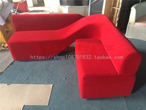 Simple modern fashion styling personality Corner Corner 7 character L-shaped special-shaped clothing shoe store hotel designer sofa