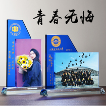 Graduation souvenir crystal table to send kindergarten elementary school middle and high school souvenir photo album classmate party gift customization