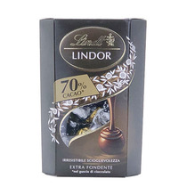 Italian imported Lindt Swiss Lotus soft heart selection chocolate 70% black milk pistachio flavor 200g