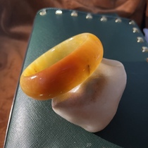 Ingenuity Yuxuan Xinjiang Karamay Gold Silk Jade Surface Seed Bracelet